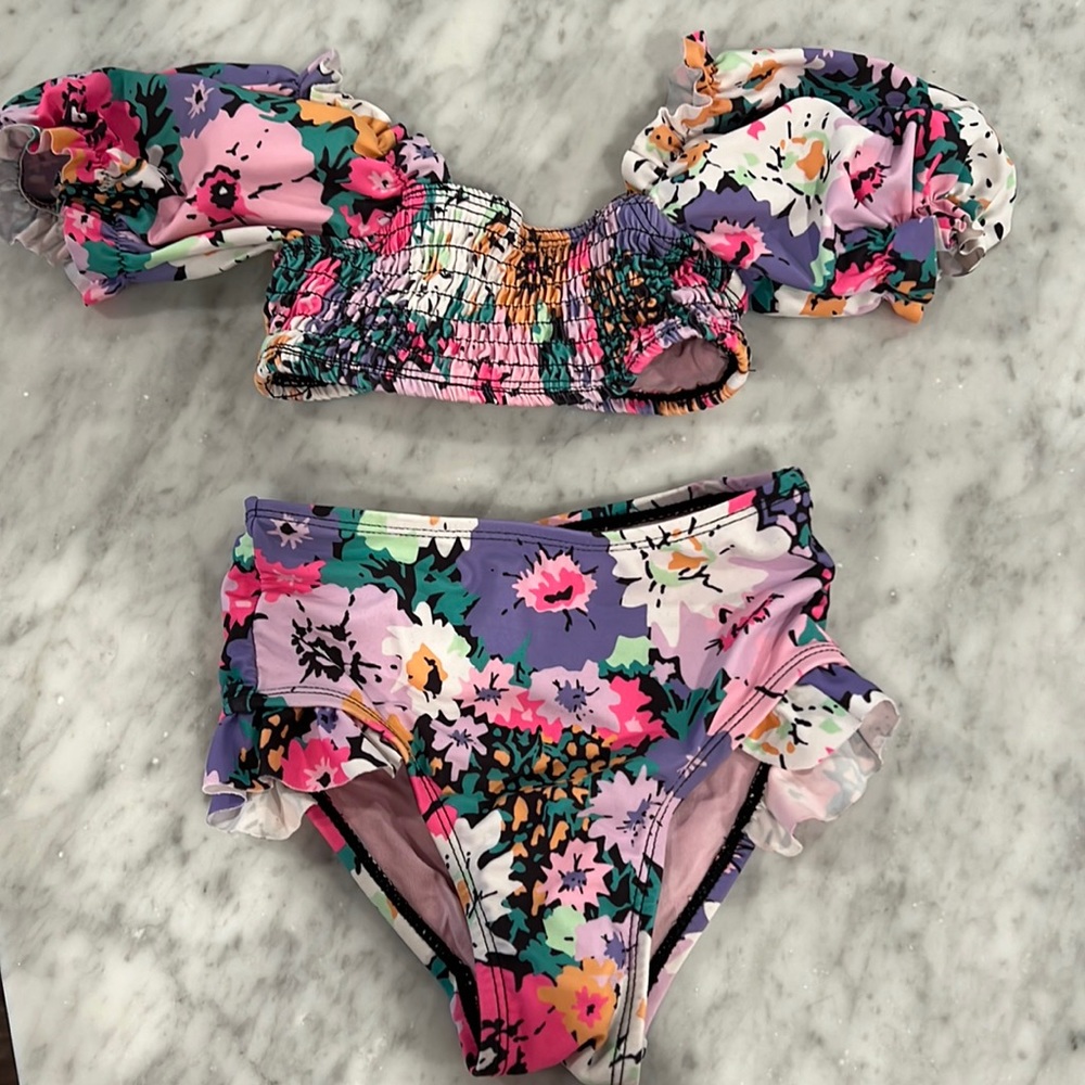 Cotton On Toddler Puff Sleeve Bikini